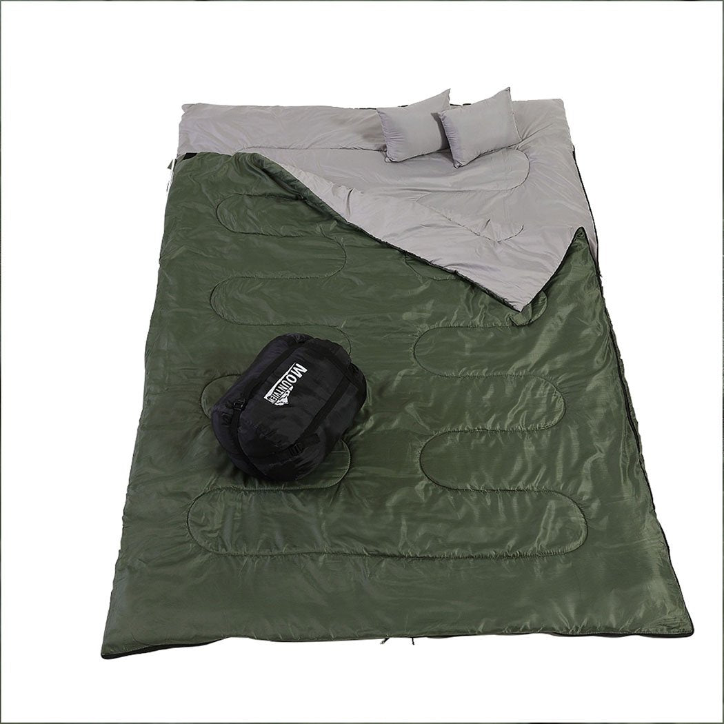 Mountview Sleeping Bag Double Bags Outdoor Camping Thermal -10? Hiking