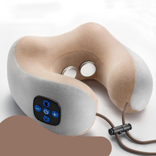 Gold U-type Massage Pillow - Multi-function Shoulder Cervical Car Neck