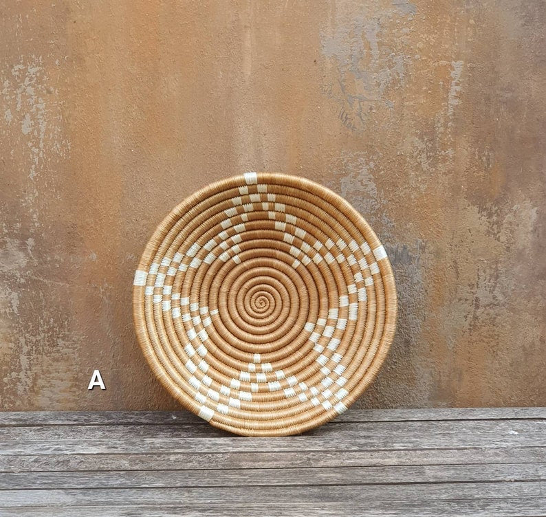 African Handwoven Wall Basket