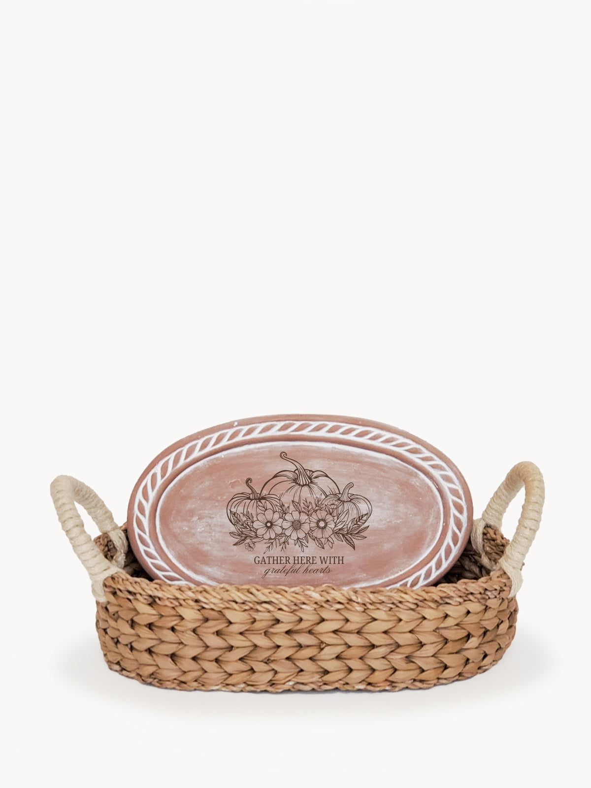 Bread Warmer & Basket - Christmas Tree Oval