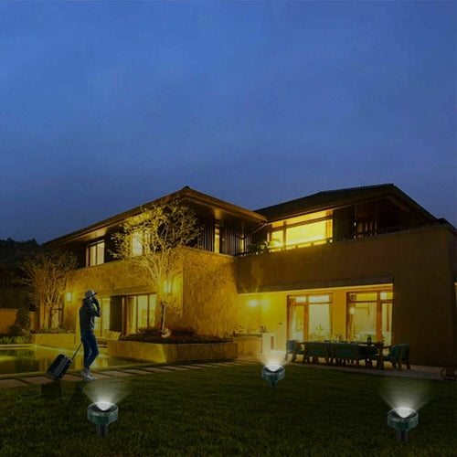 Solar Power Animal Repeller Ultrasonic Mole Pest Cat Mice Rodent