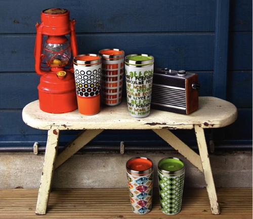 Thermo Mug 400ml Green Writing