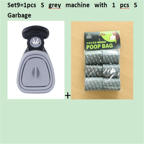 Dog Pet Travel Foldable Pooper Scooper With 1 Roll Decomposable bags