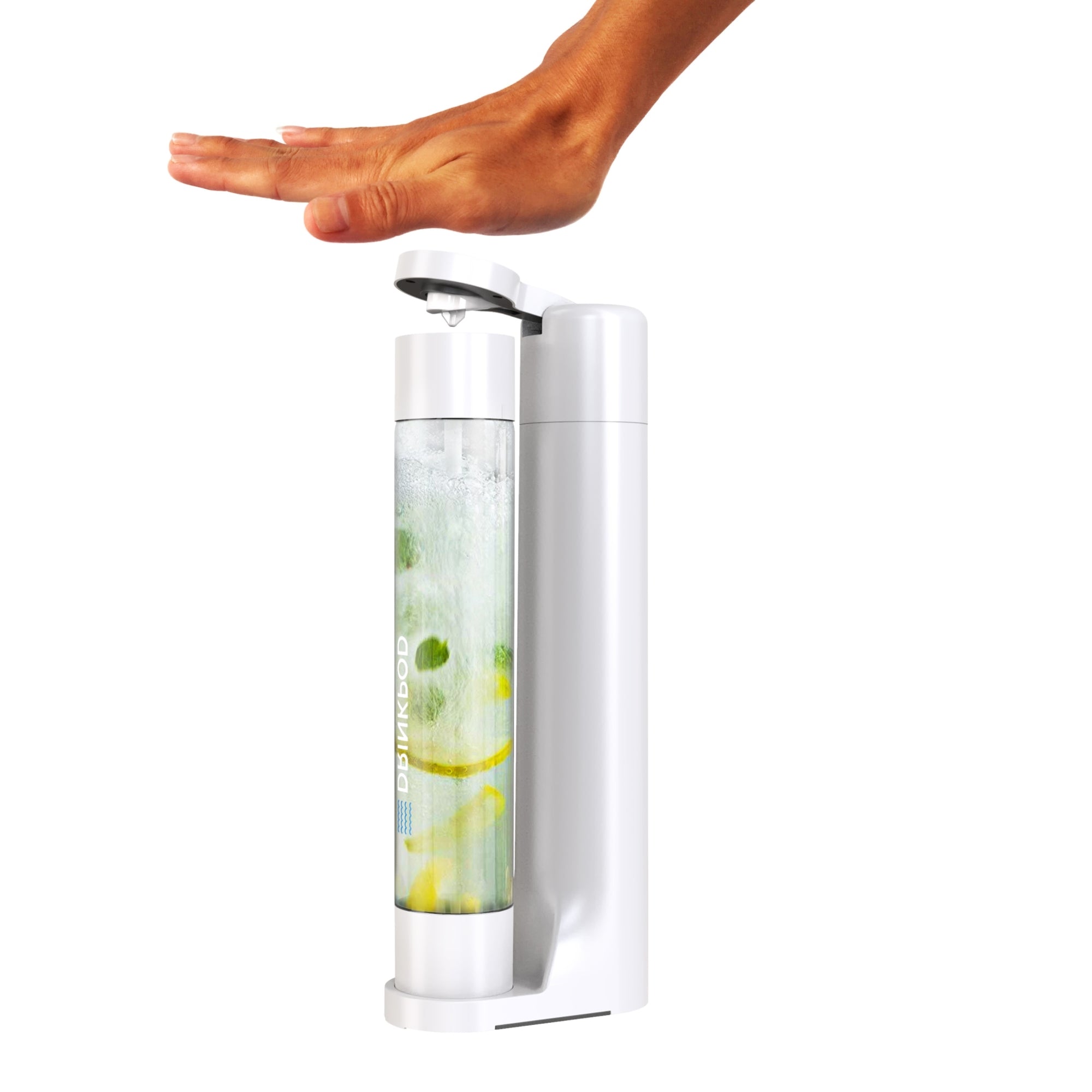 FIZZPod Soda Machine + 2 CO₂ Cylinder - Make Homemade Sparkling Water,