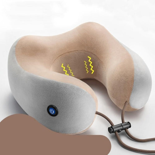 Gold U-type Massage Pillow - Multi-function Shoulder Cervical Car Neck