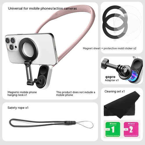 Flexible Neck Mounted Action Cam Magnetic Phone Holder