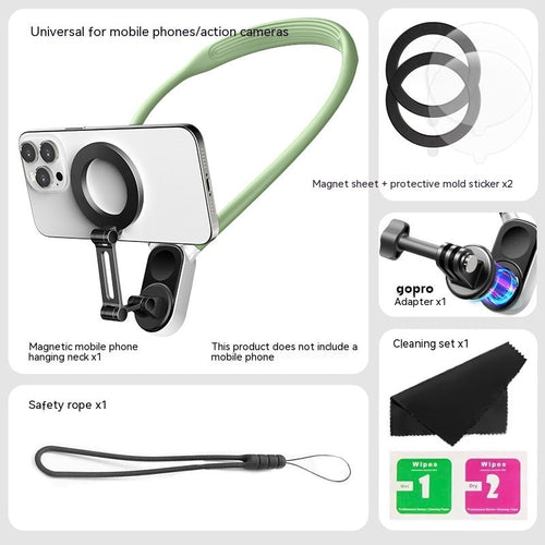 Flexible Neck Mounted Action Cam Magnetic Phone Holder