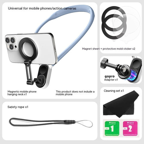 Flexible Neck Mounted Action Cam Magnetic Phone Holder
