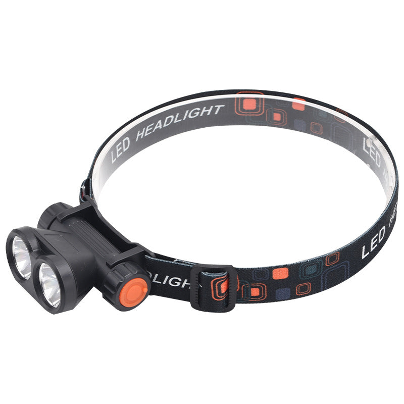 Bright Beam Far-range Double-head Usb-powered Headlamp