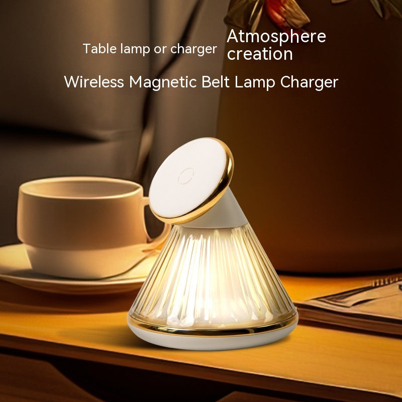 Bedside Light 15W Cordless Charger Magnetic Quick Wireless Stand
