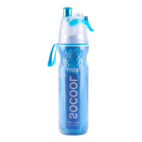 Compact 500ml Sports Water Bottle for Cycling and Running with Misting