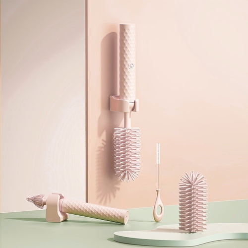 Rotating Electric Silicone Baby Bottle Cleaner 360 Spin Pacifier Brush