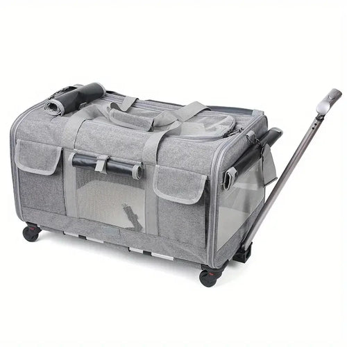 Extra Large Portable Pet Trolley Case, Detachable Dog Trolley Case,