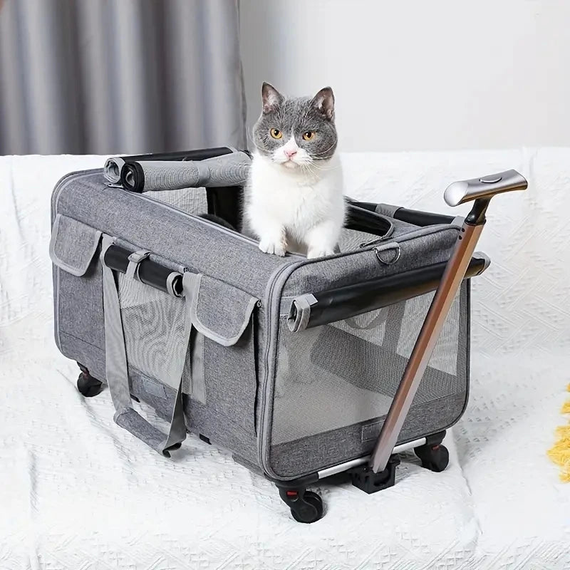 Extra Large Portable Pet Trolley Case, Detachable Dog Trolley Case,