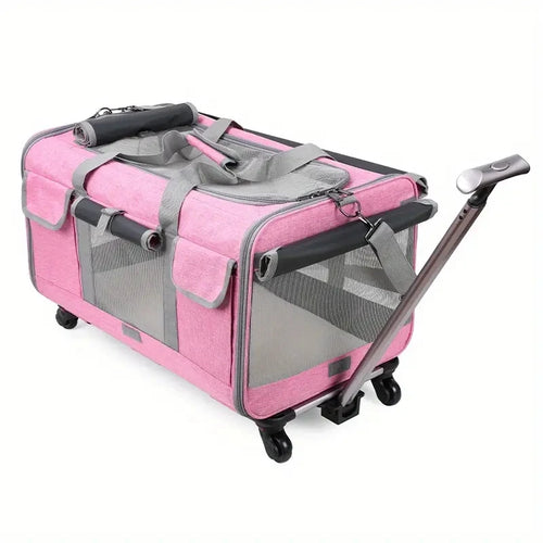 Extra Large Portable Pet Trolley Case, Detachable Dog Trolley Case,