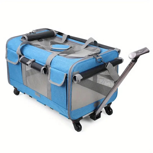 Extra Large Portable Pet Trolley Case, Detachable Dog Trolley Case,