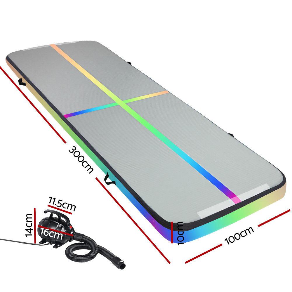 Everfit 3M Air Track Gymnastics Tumbling Exercise Mat Inflatable Mats