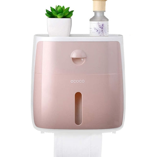 Bathroom Toilet Paper Holder Plastic Double Paper