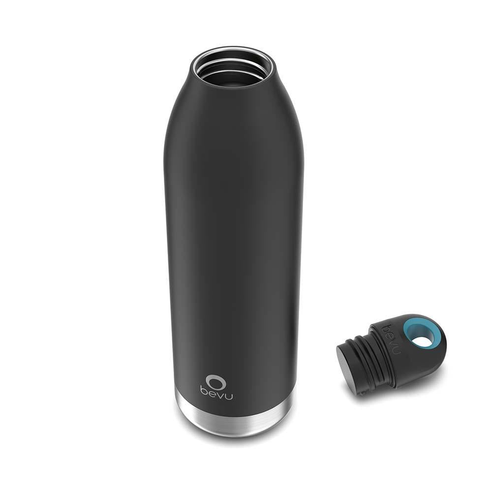 Bevu® DUO Botella Térmica Negra  550ml / 18oz
