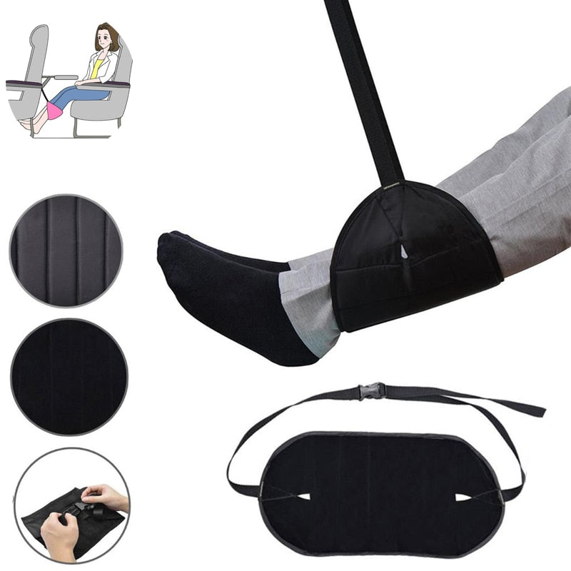 Comfy Hanger Travel Airplane Footrest Hammock Made
