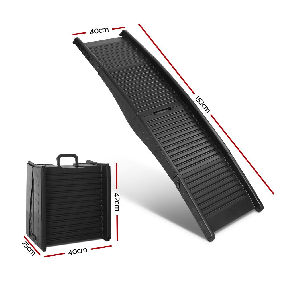 i.Pet Dog Ramp Pet Stairs Steps For Car SUV Ladder Travel Foldable
