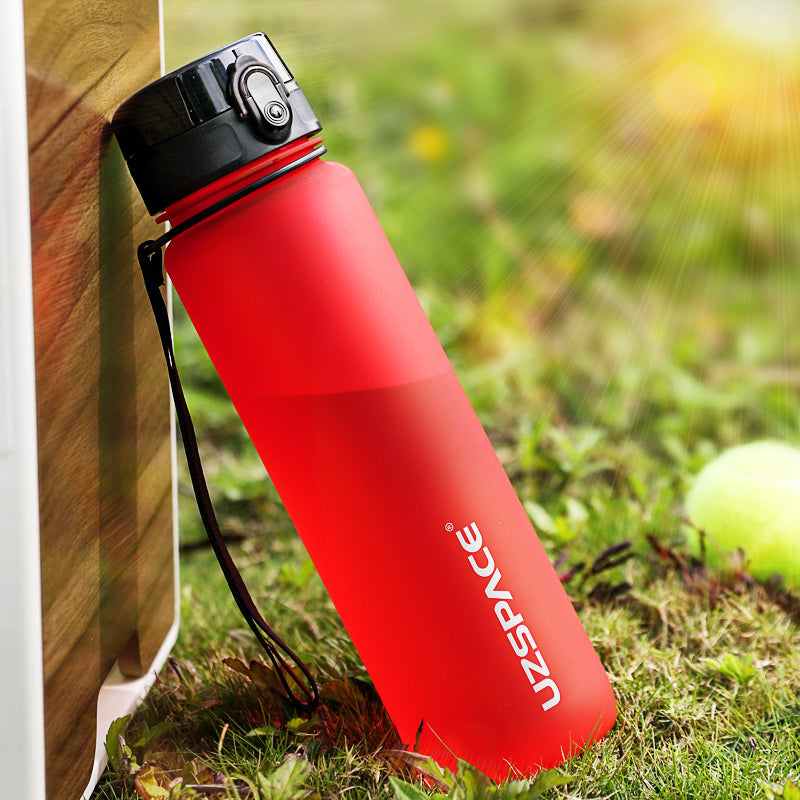 New 500/800/1000ml Sports Water Bottle Bpa Free Portable Leak-proof