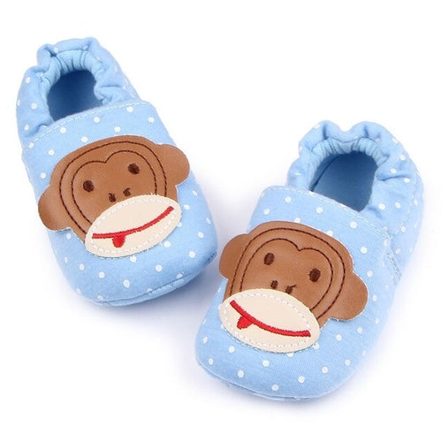 Newborn Lovely Baby Cartoon Prewalker Soft Bottom