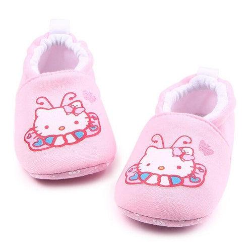 Newborn Lovely Baby Cartoon Prewalker Soft Bottom