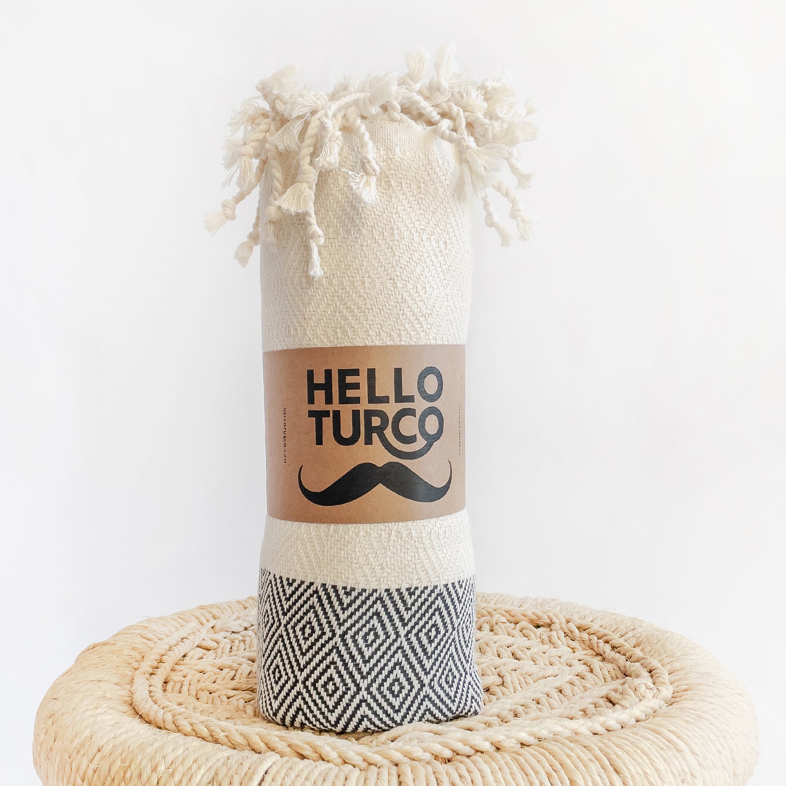 OTTO BLACK Handgewebtes Hamamtuch