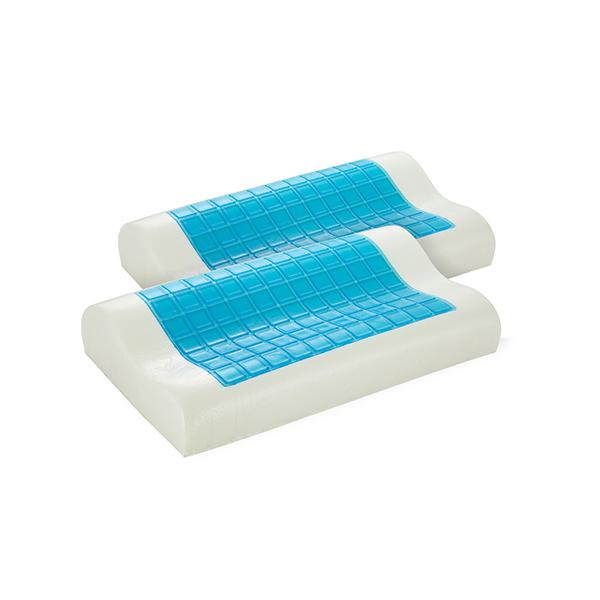Royal Comfort Cooling Gel Contour High Density Memory Pillow Twin Pack
