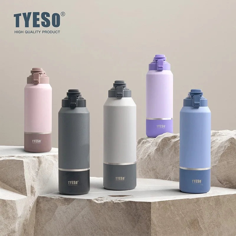 Tyeso Large Capacity Insulated Water Bottle Portable Travel Mug with