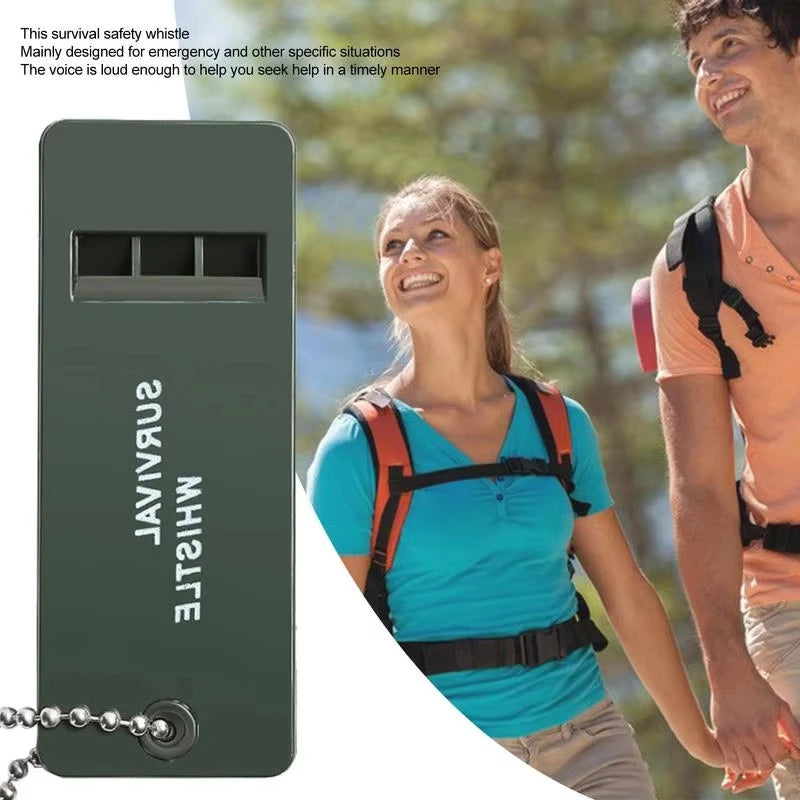 High Decibel 3-Frequency Whistle Outdoor Emergency Survival Whistle