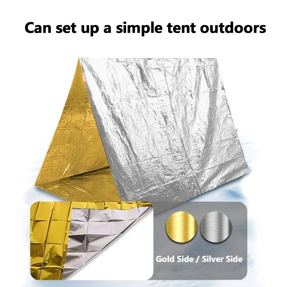5 Pack 160X210CM Winter Emergency Thermal Blanket Outdoor Survival