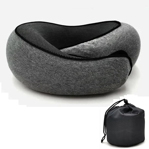Travel Neck Pillow Memory Foam U-shaped Pillow Snail Style Travel Neck