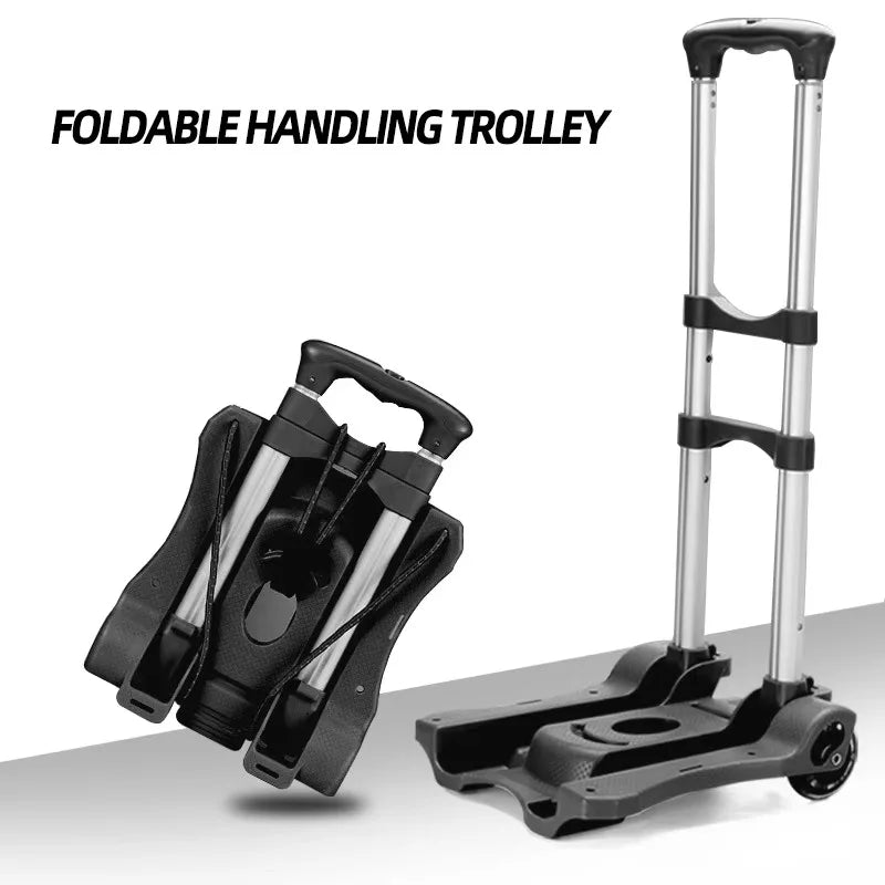 1 PC Hand Pulled Cart Portable Outdoor Cargo Cart Foldable Household