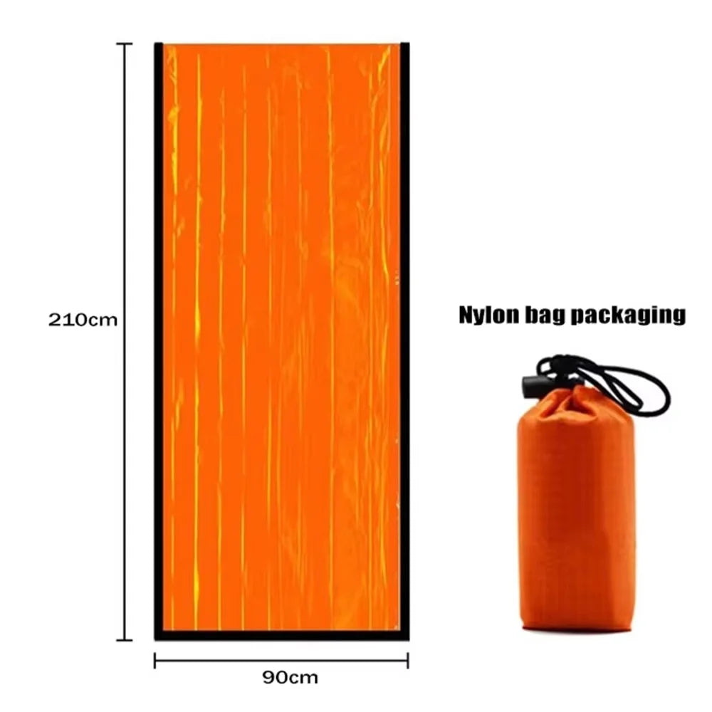 2 Person Emergency Shelter Bivy Survival Tent Kit Mylar Tube Tent