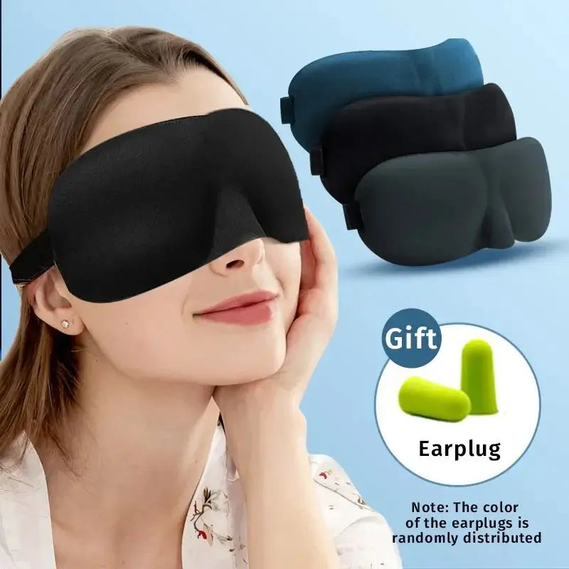 Eye Mask for Sleeping 3D Contoured Cup Blindfold Concave Molded Night