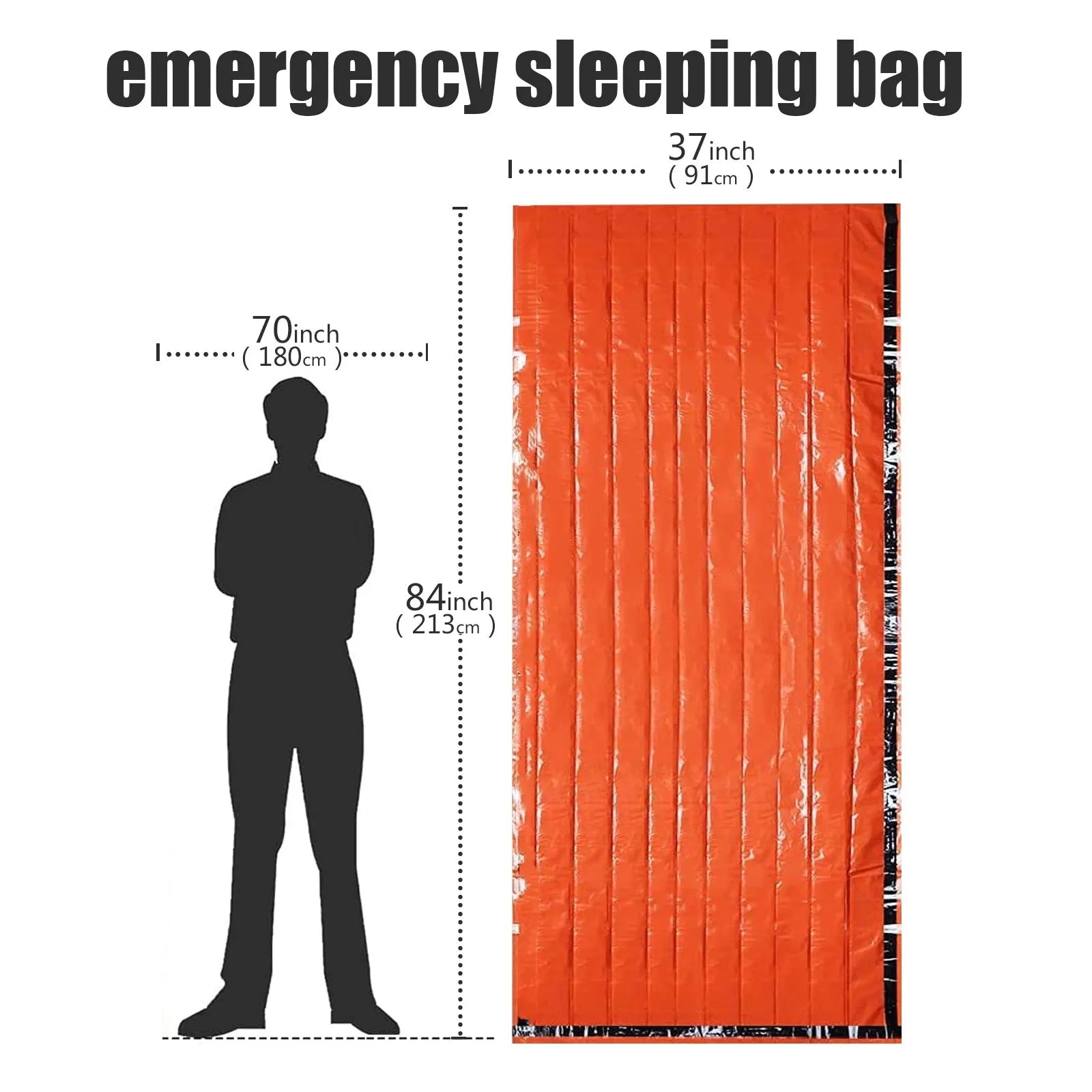 Emergency Sleeping Bag, Mylar Emergency Blanket, Waterproof