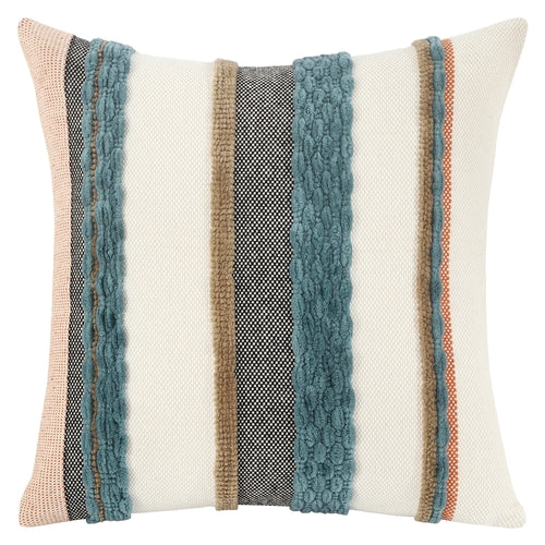 Boho Striped Chenille Throw Pillowcases Square