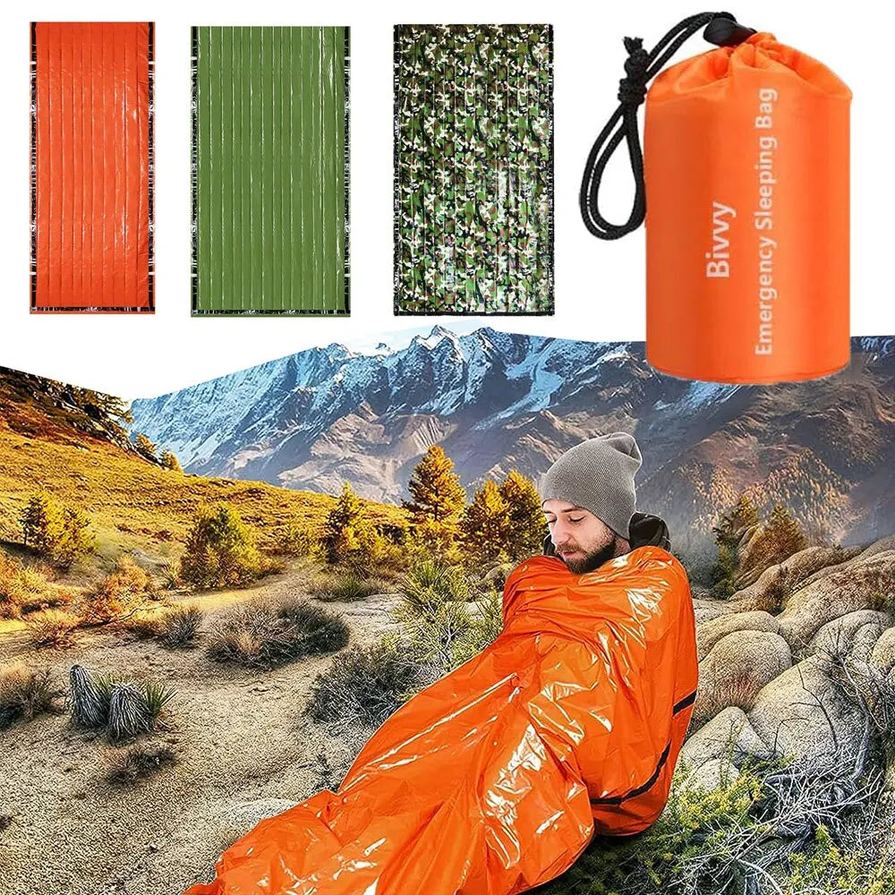 Emergency Sleeping Bag Ultra Waterproof Mylar Thermal Blankets