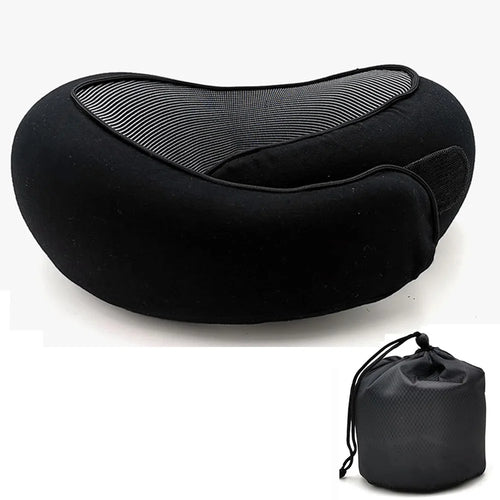 Travel Neck Pillow Memory Foam U-shaped Pillow Snail Style Travel Neck