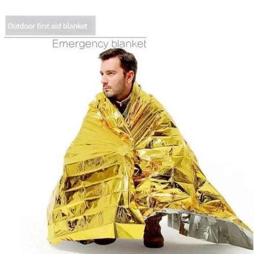 2 Person Emergency Shelter Bivy Survival Tent Kit Mylar Tube Tent