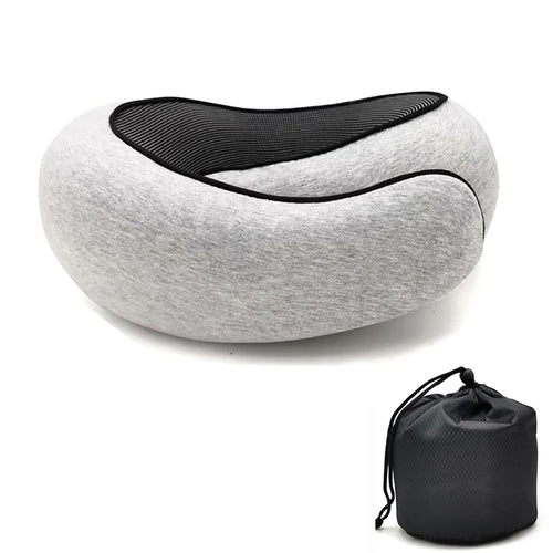 Travel Neck Pillow Memory Foam U-shaped Pillow Snail Style Travel Neck