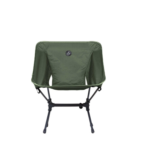 Low Back Ultralight Folding Camping Chairs With Storage Pouch - Khaki