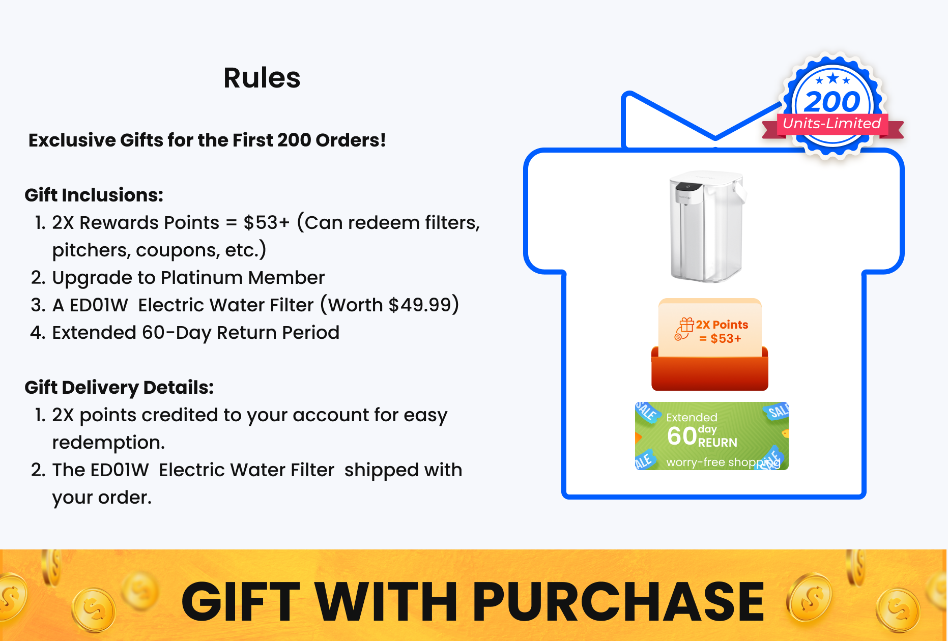 Waterdrop X Series Reverse Osmosis System, X12