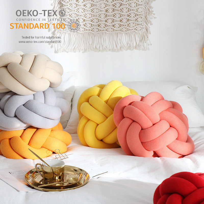 Sofa Pillow Office Nap Craft Pillow Knot Throw Pillow