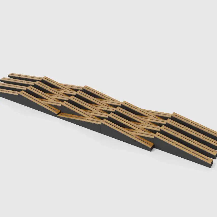 Acoustic Wall Stripes Panels «FUTURA» | Soundproof Decor