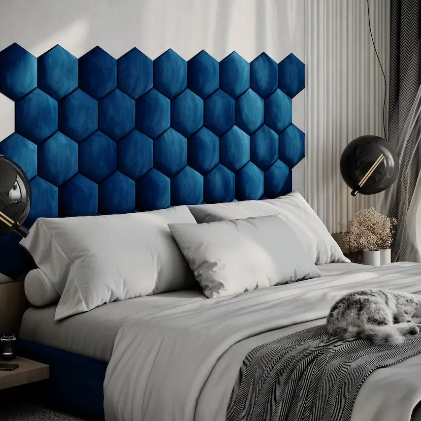 Upholstered Acoustic Wall Panels | Sound Absorbing Hex Tiles