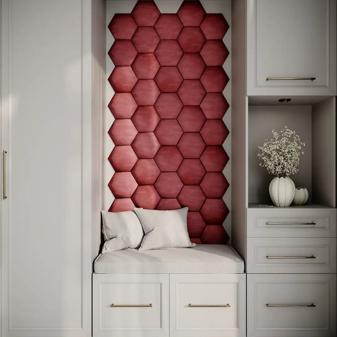 Upholstered Acoustic Wall Panels | Sound Absorbing Hex Tiles