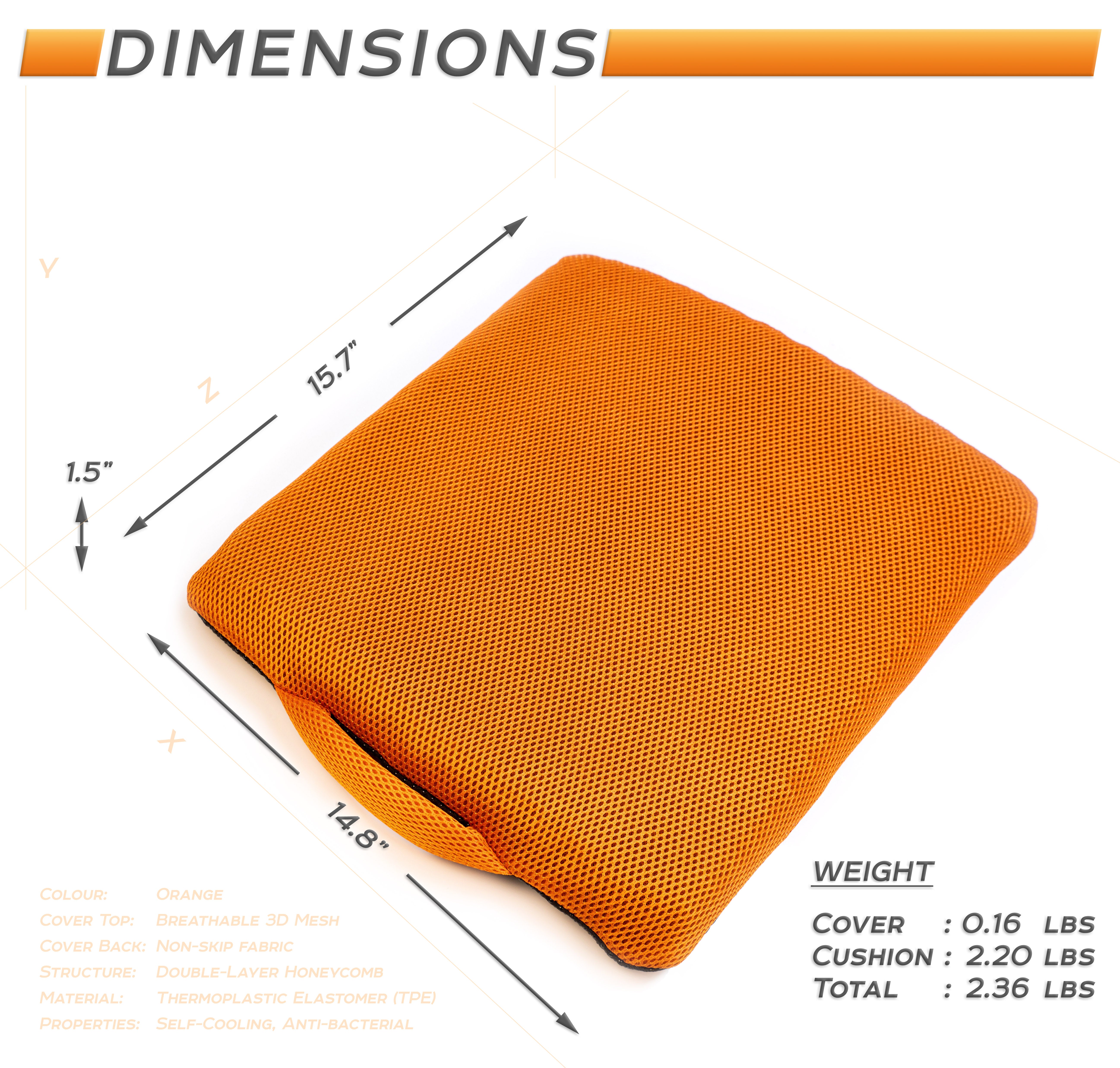Double-Sided Gel Seat Egg Cushion